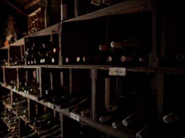 wines on display inside the cellar door of Brand’s Laira, Coonawarra