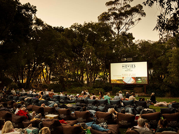 outdoor cinema at cape mentelle