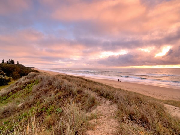 the Currimundi Beach in Sunshine Coast