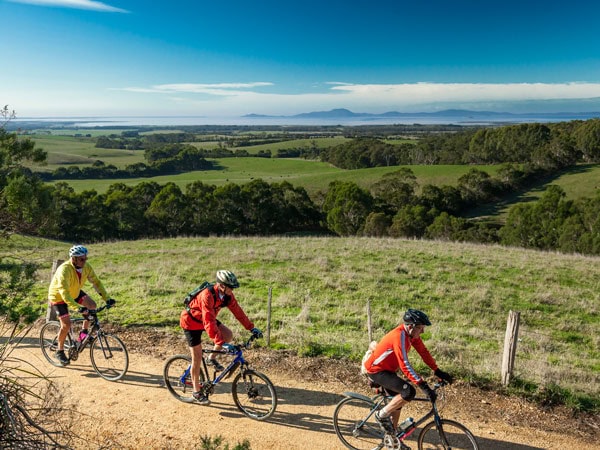 biking along the Great Southern Rail Trail