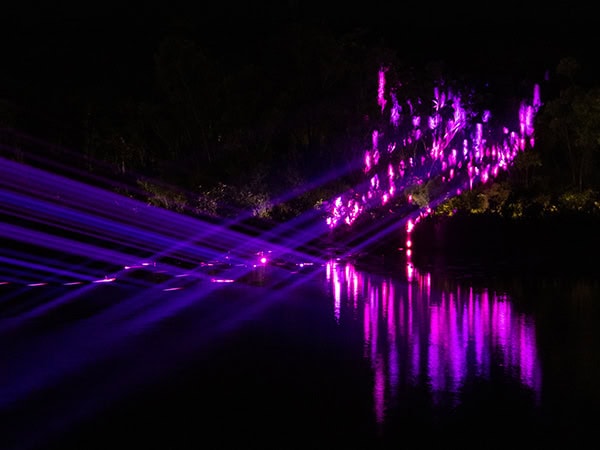 K’gari’s new illumina light show in pink