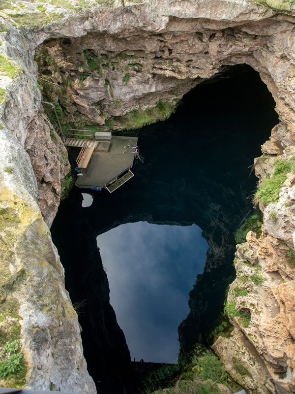 the Kilsby Sinkhole as seen from above