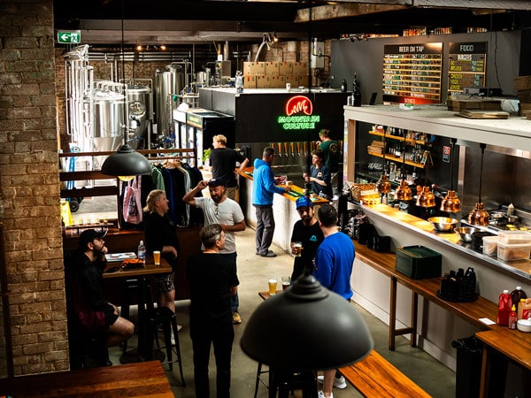 the interior of Mountain Culture Brewery in Katoomba