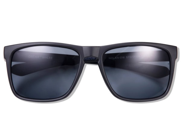 The Nolan Obsidian glasses in back