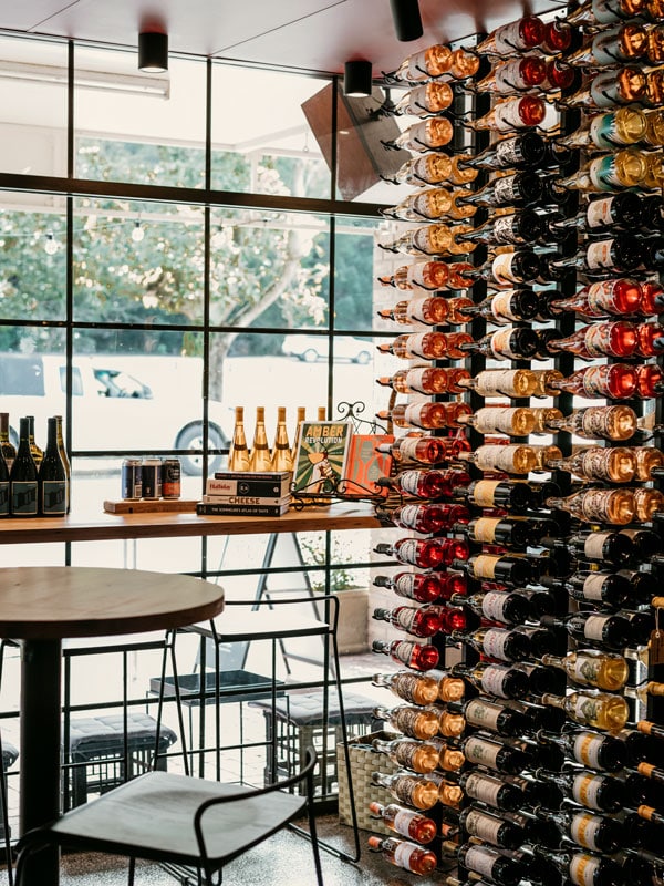 Interior of Burringbar's Natural Wine Shop 