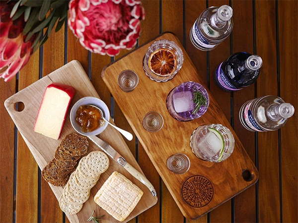 Bathurst Grange Distillery Gin Tasting Board