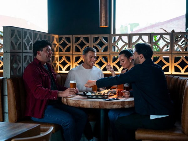 friends enjoying drinks at Shambles, Hobart