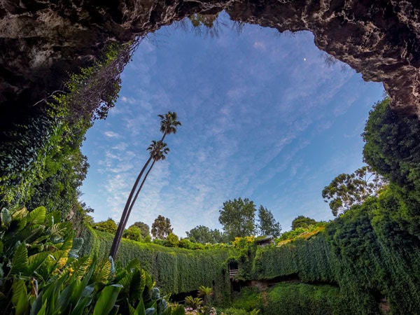 a large crater at Umpherston Sinkhole