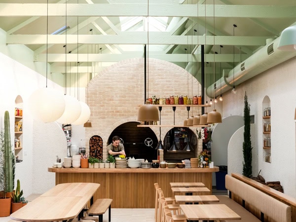 the light-filled interior of Bloom cafe in Adelaide