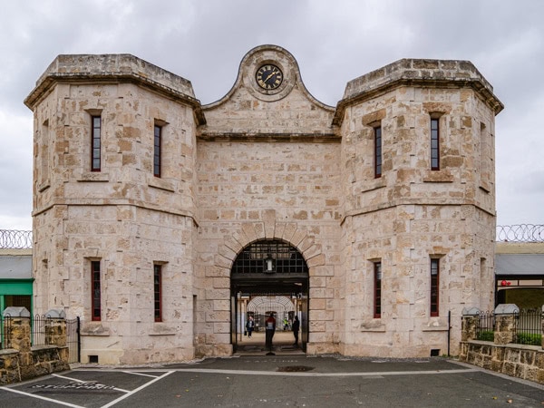 the facade of Fremantle Prison