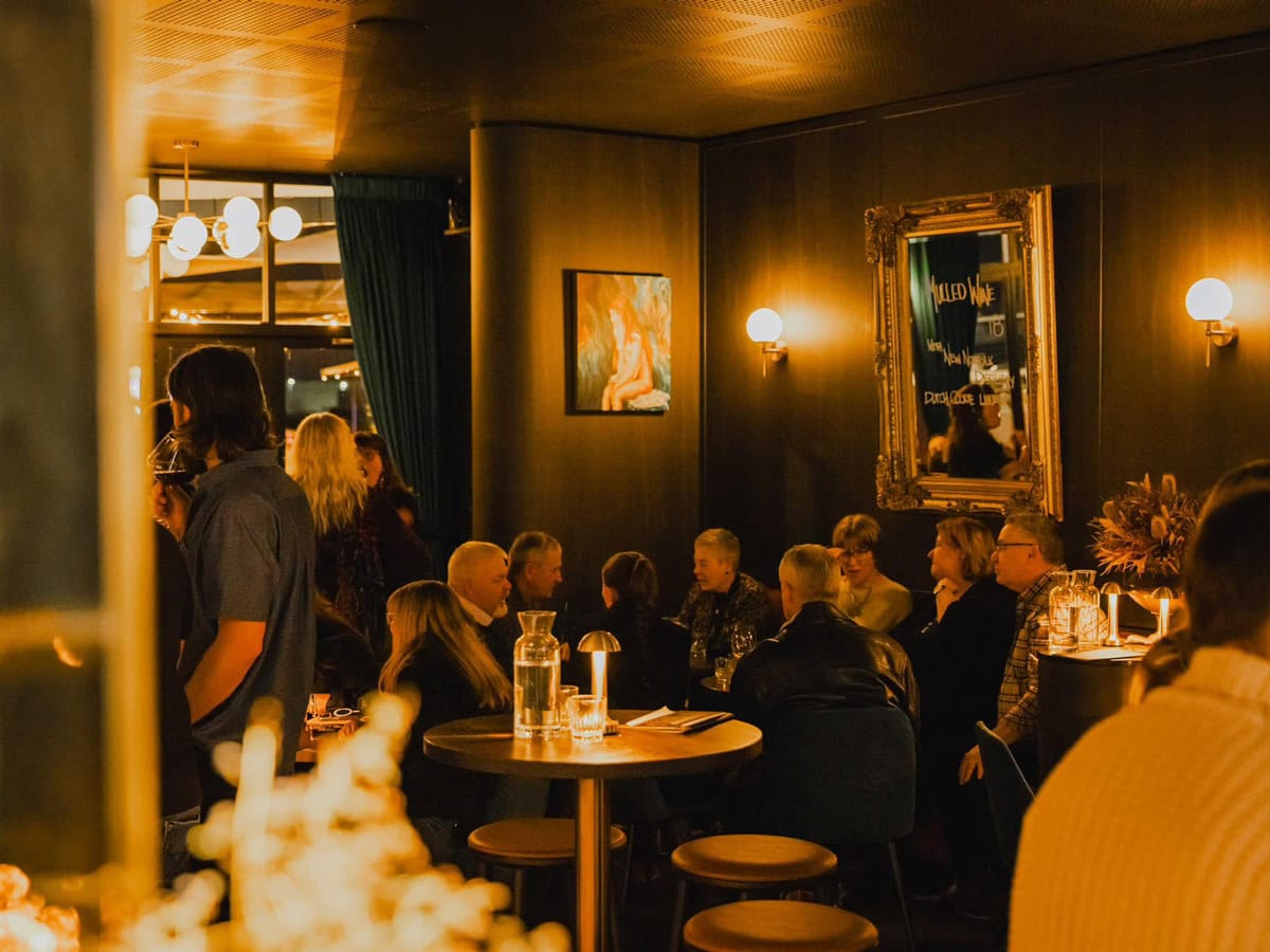 people dining inside Bar Urbane, Launceston