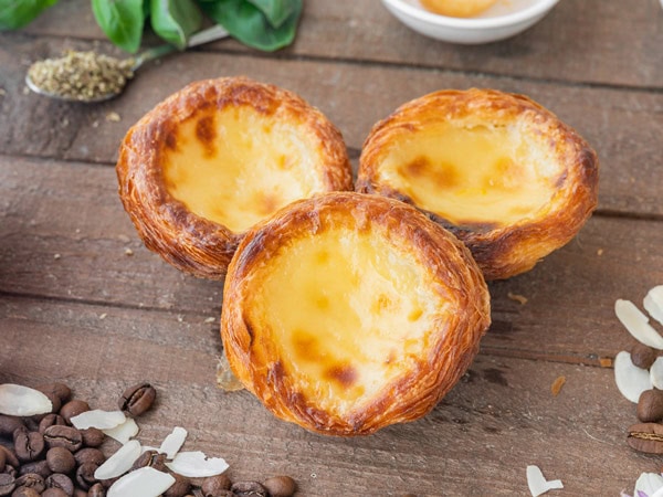 Portuguese custard tarts from Lisboa Caffé in Brisbane