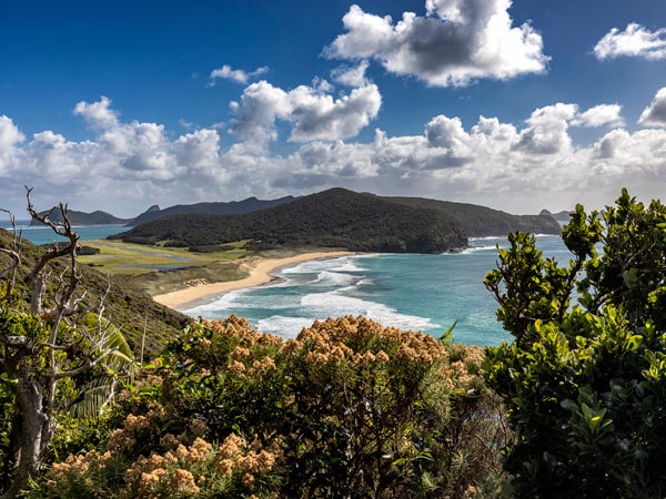 scenic coastal views on Lord Howe Island