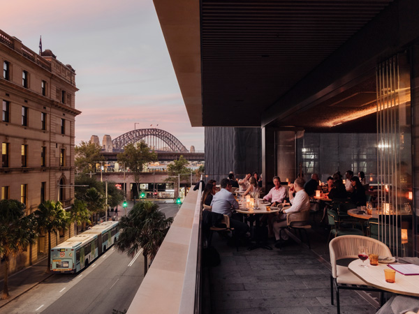 the view of the Sydney Harbour Bridge from Penelope's