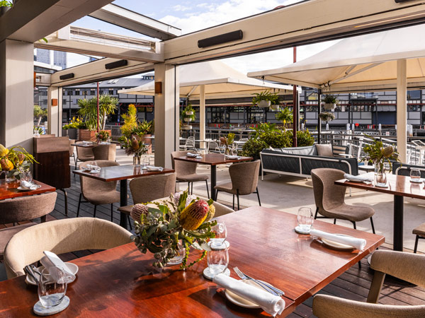 alfresco dining at Pier One Sydney Harbour