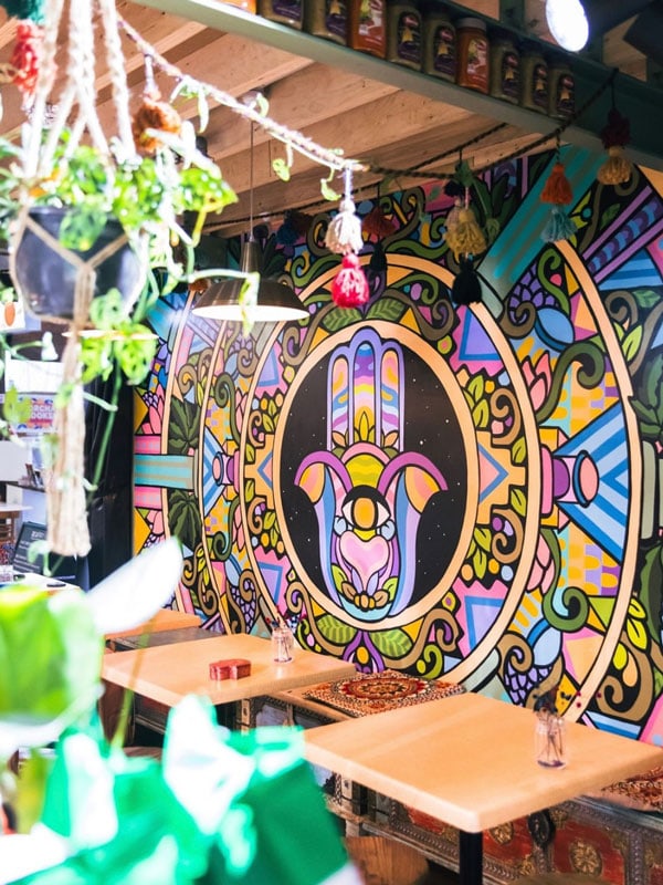 the Middle Eastern Real Falafel restaurant at Adelaide Central Market