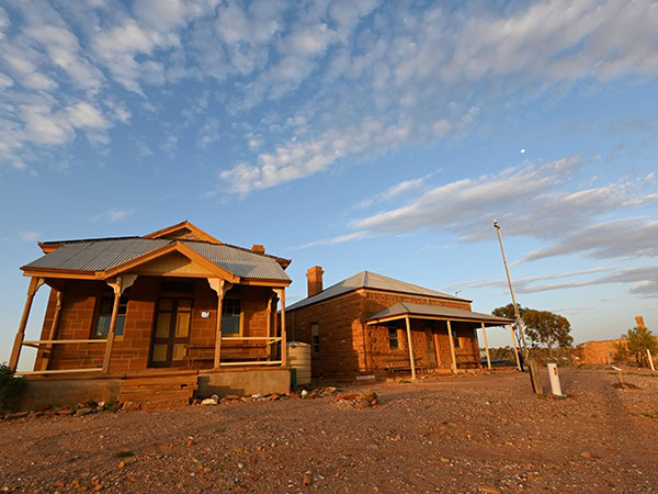 Visiting Volunteer Program guests enjoy free lodging right next door to the Milparinka's historic buildings, one of the ghost towns NSW