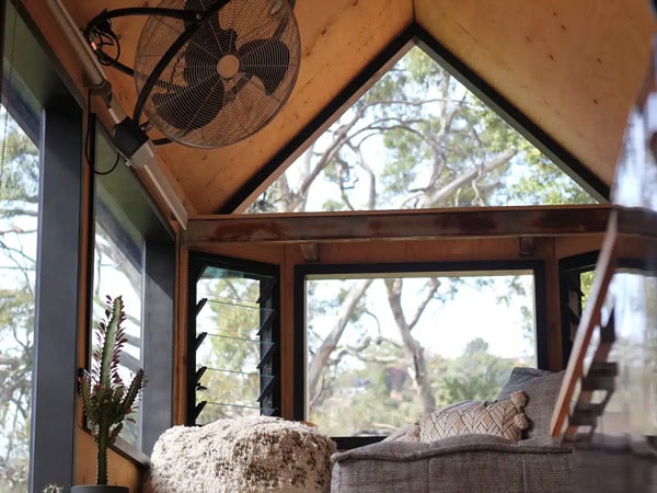 the fan room in the Adelaide foothills