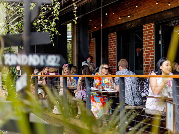alfresco dining at The Winery, Surry Hills