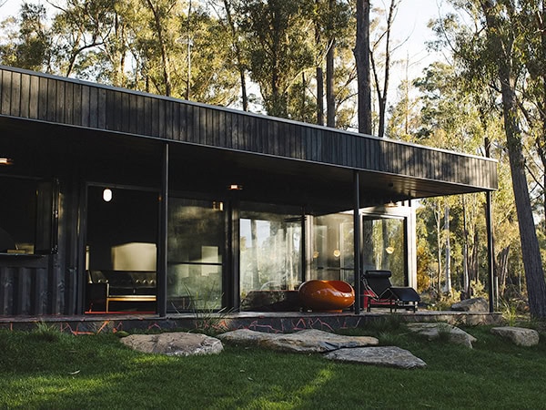 A beautiful porch facing the trees