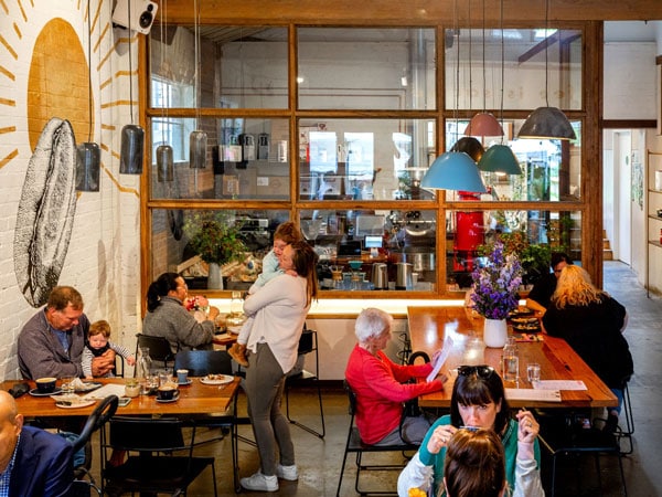 people dining at Black Vice Cafe and Roastery, Yarra Valley