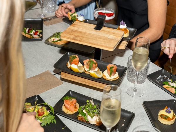 the high tea experience at Bar Amelie, Perth