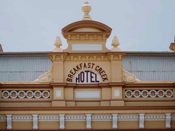 the Breakfast Creek Hotel facade, Brisbane