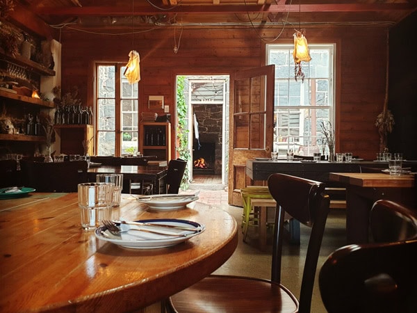 the dining interior of Coffin Sally, Port Fairy 