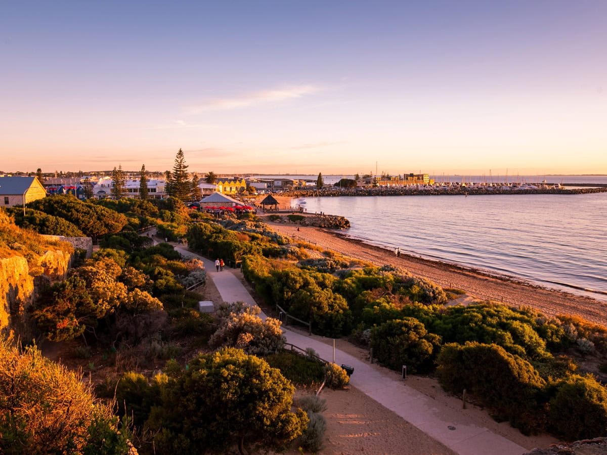 View Of Fremantle At Riverbank