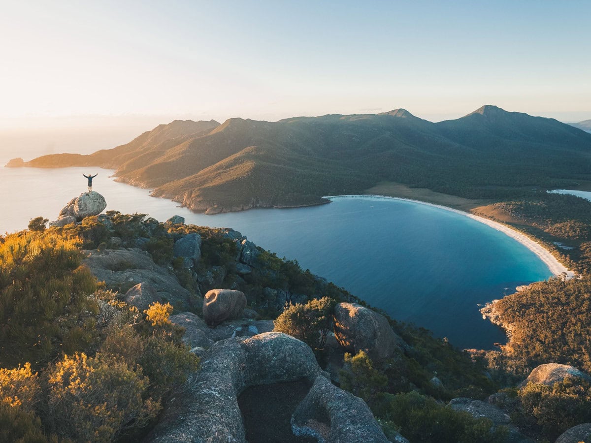 Wineglass Bay Track Lookout in Freycinet, Tasmania