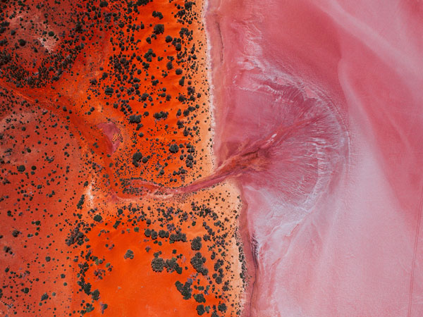 the Lake Ballard as seen from above