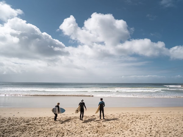 surfers at Lorne Beach