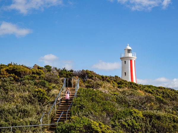 Mersey Bluff Lighthouse in Devonport, Tasmania