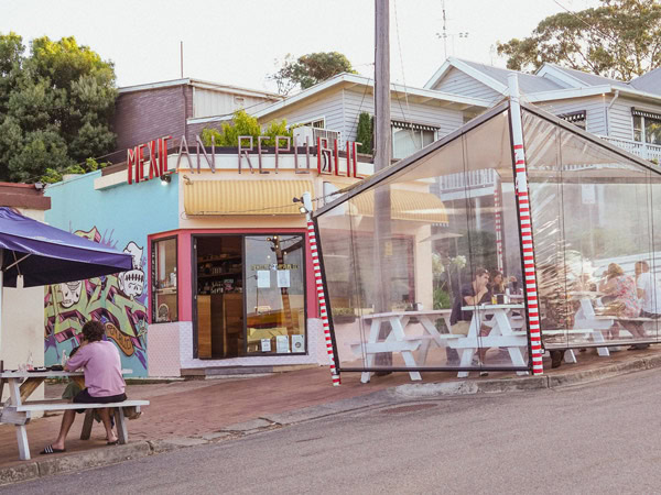 the exterior of Mexican Republic in Lorne