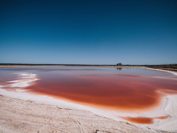 the Murray River Salt Lake in Mildura