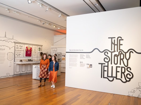 women exploring the Museum of Brisbane