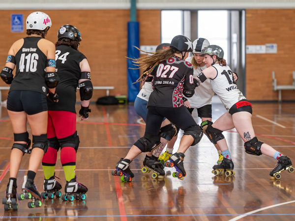 the Northern Rivers Roller Derby crew