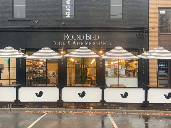 the cafe exterior of Round Bird Food & Wine Merchants in Yarra Valley