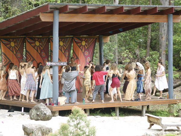 a group of women in one of the programs headed by The Returning, Byron Bay