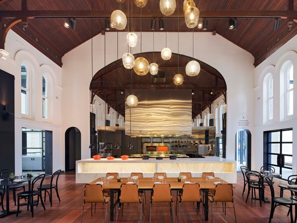 the elegant interior at Garum by Guy Grossi, The Westin