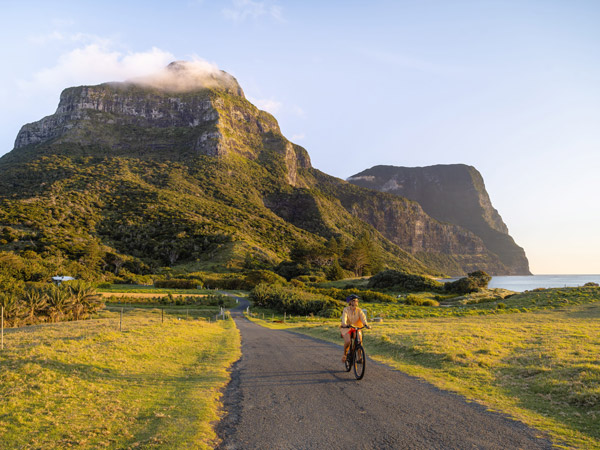 cycling on Lord Howe Island