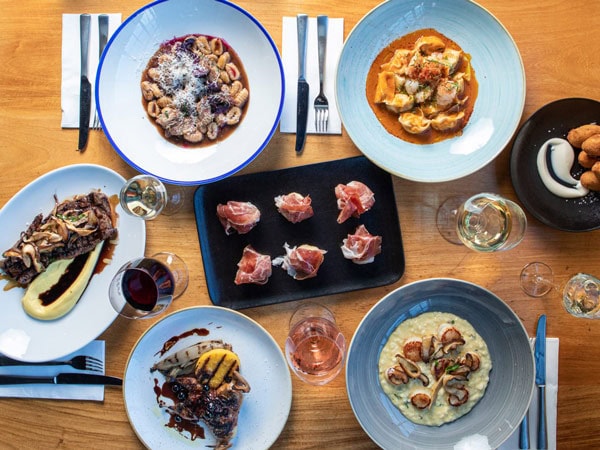 a spread of food on the table at Bar Alto, Brisbane