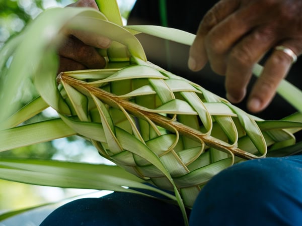 basket weaving in Cocos Keeling Islands