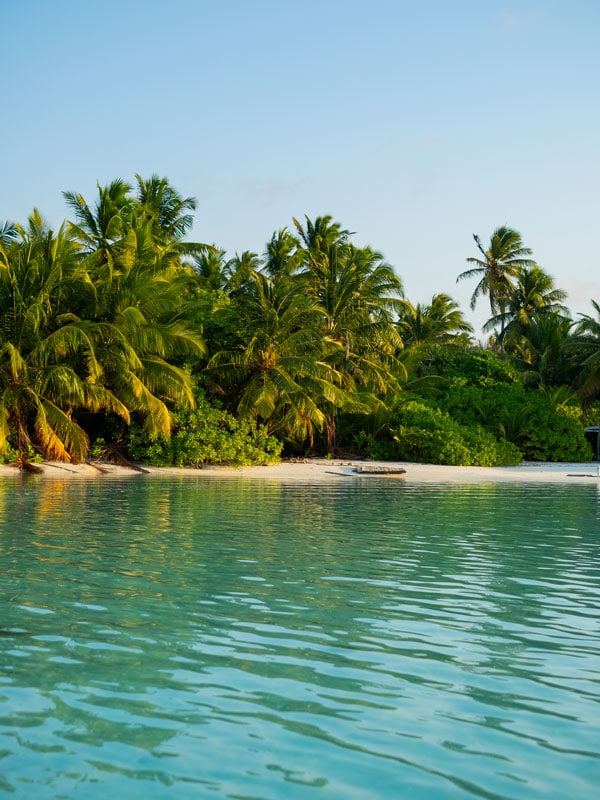 a remote beach on Cocos Keeling Islands