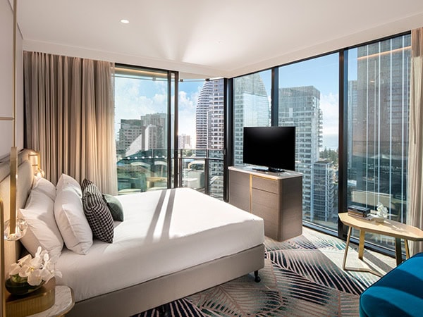 Dorsett Gold coast Deluxe King Panoramic Bedroom