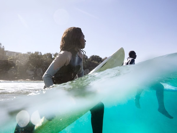 surfing at Freshwater Beach