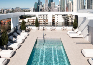 the rooftop pool at Hotel X Iris Rooftop