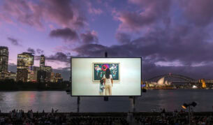 the outdoor cinema at Westpac OpenAir Cinema, Sydney, NSW