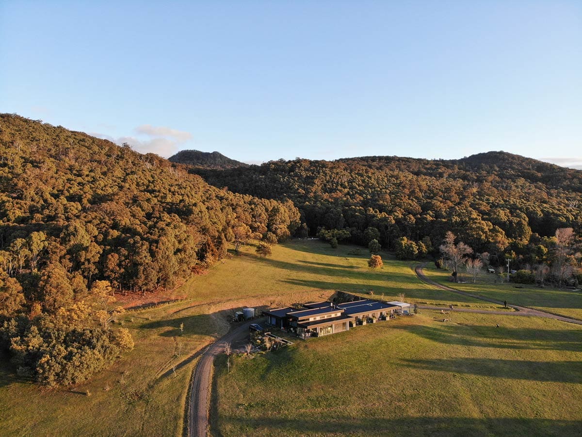 Aerial view of Hanging Rock Views