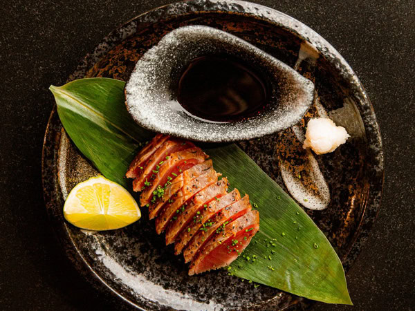 a close-up shot of a dish at Izakaya Publico